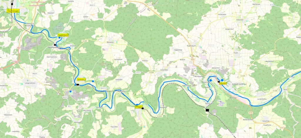 Radweg Altmühltal cycling route